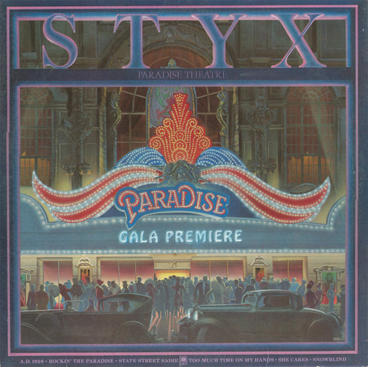 Styx : Paradise Theatre (LP, Album, Etch, Eur)