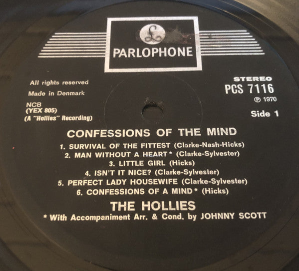 The Hollies : Confessions Of The Mind (LP, Album)