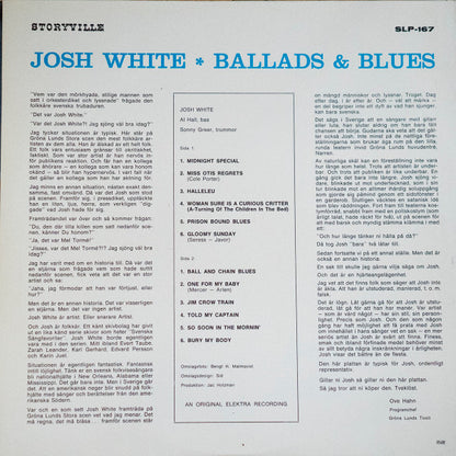 Josh White :  Ballads & Blues (LP, Album, Mono)