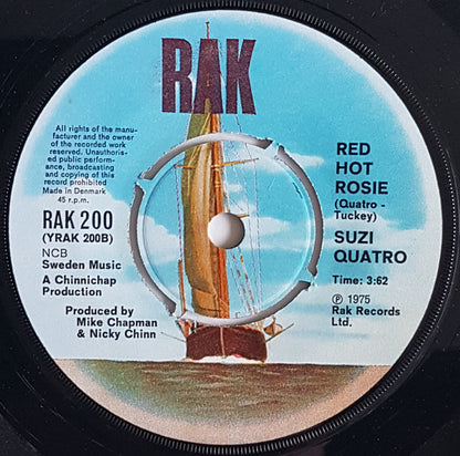 Suzi Quatro : I Bit Off More Than I Could Chew / Red Hot Rosie (7", Single)