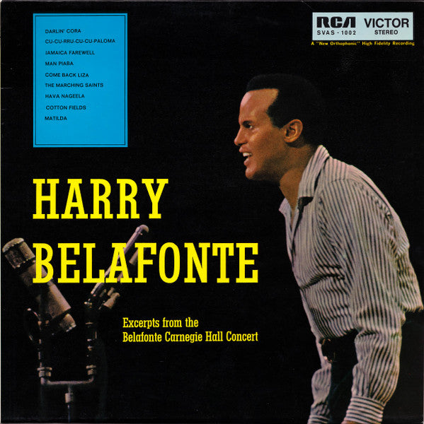 Harry Belafonte : Excerpts From The Belafonte Carnegie Hall Concert (LP, Album)