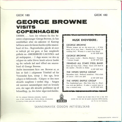 George Browne & Four Jacks : George Browne Visits Copenhagen (7", EP)