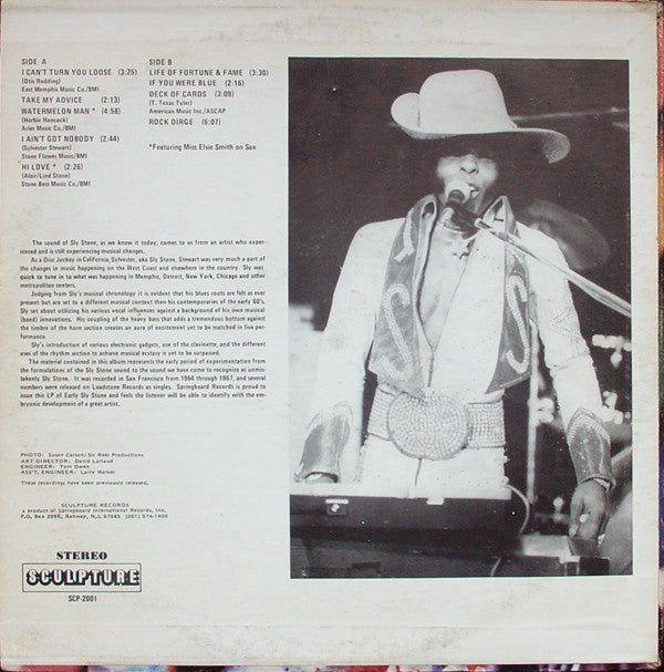 Sly Stone : Recorded In San Francisco 1964-67 (LP, Comp)