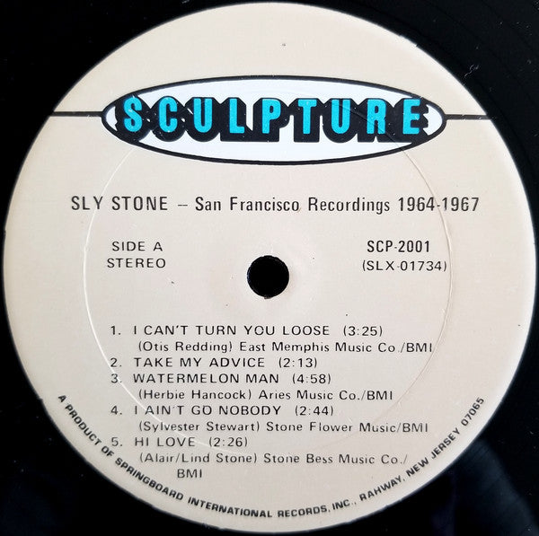 Sly Stone : Recorded In San Francisco 1964-67 (LP, Comp)