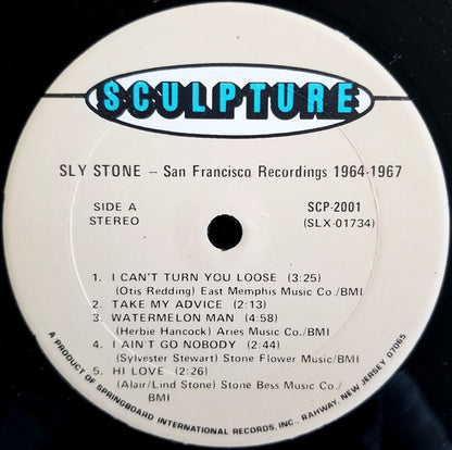 Sly Stone : Recorded In San Francisco 1964-67 (LP, Comp)