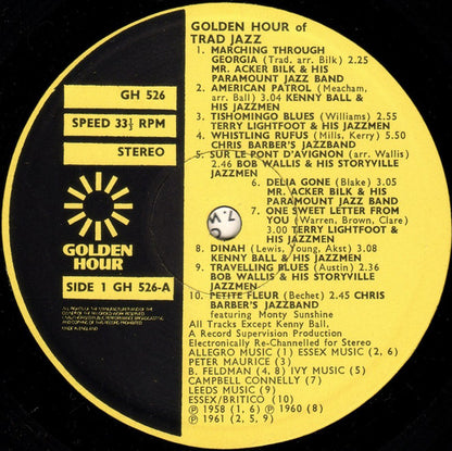 Various : Golden Hour Of Trad Jazz (LP, Comp)