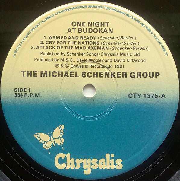 The Michael Schenker Group : One Night At Budokan (2xLP, Album, Gat)