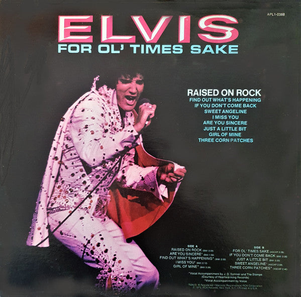 Elvis Presley : Raised On Rock / For Ol' Times Sake (LP, Album, Hol)