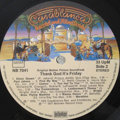 Various : Thank God It's Friday (The Original Motion Picture Soundtrack) (2xLP, Album + 12", S/Sided, S/Edition)