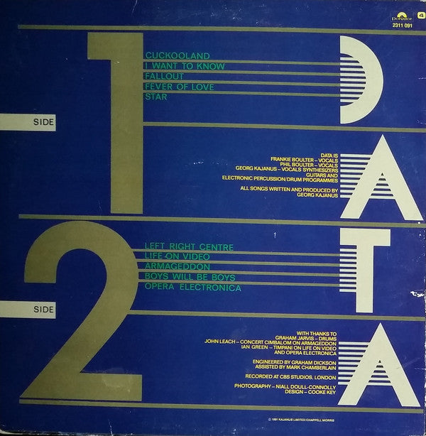 Data (2) : Opera Electronica (LP, Album)