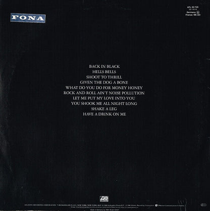 AC/DC : Back In Black (LP, Album)