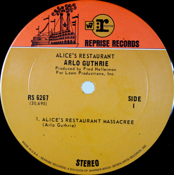 Arlo Guthrie : Alice's Restaurant (LP, Album, Ter)