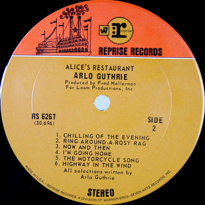 Arlo Guthrie : Alice's Restaurant (LP, Album, Ter)