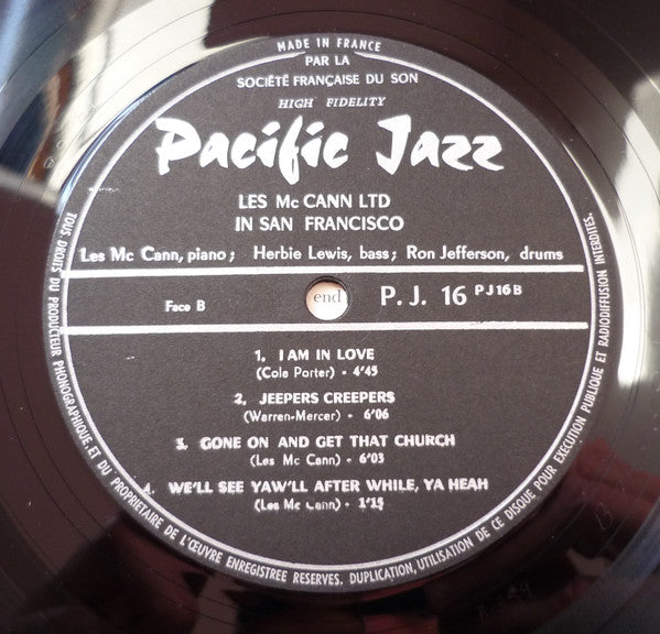 Les McCann Ltd. : Les McCann Ltd. In San Francisco (LP, Album)