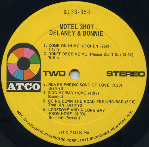 Delaney & Bonnie & Friends : Motel Shot (LP, Album, Gat)