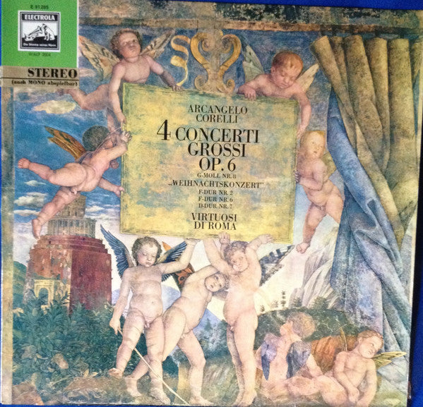 Arcangelo Corelli - Virtuosi Di Roma "Collegium Musicum Italicum" : 4 Concerti Grossi Op. 6 (LP, Album)