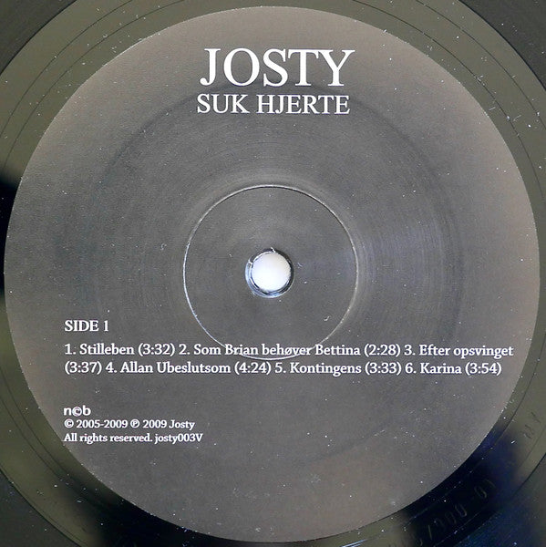 Josty : Suk Hjerte (LP, Album + CD, Album)