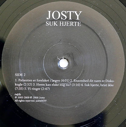 Josty : Suk Hjerte (LP, Album + CD, Album)