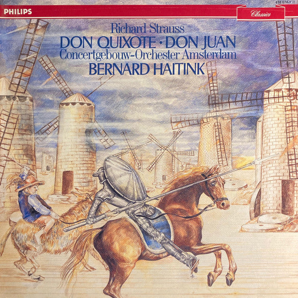 Richard Strauss, Bernard Haitink, Concertgebouworkest : Don Quixote / Don Juan (LP, RE)