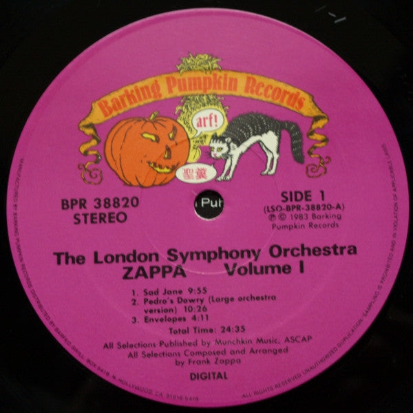 Frank Zappa / London Symphony Orchestra Conducted By Kent Nagano : The London Symphony Orchestra - Zappa Vol. I (LP, Album, Ltd, RE)