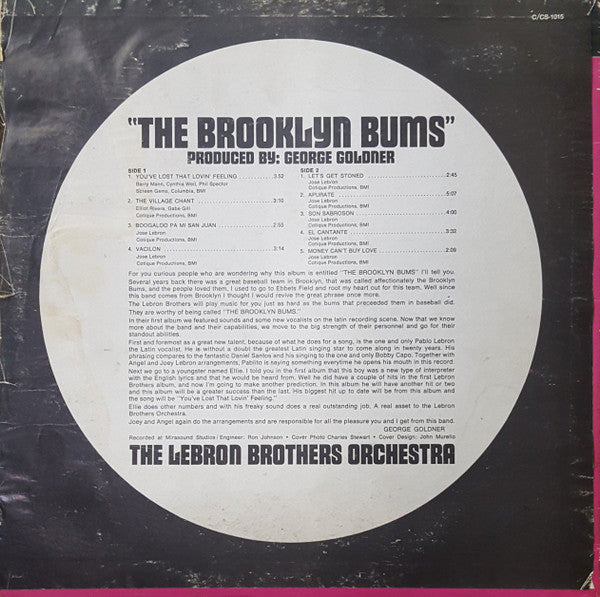 The Lebron Brothers Orchestra : The Brooklyn Bums (LP, Album, Mono)