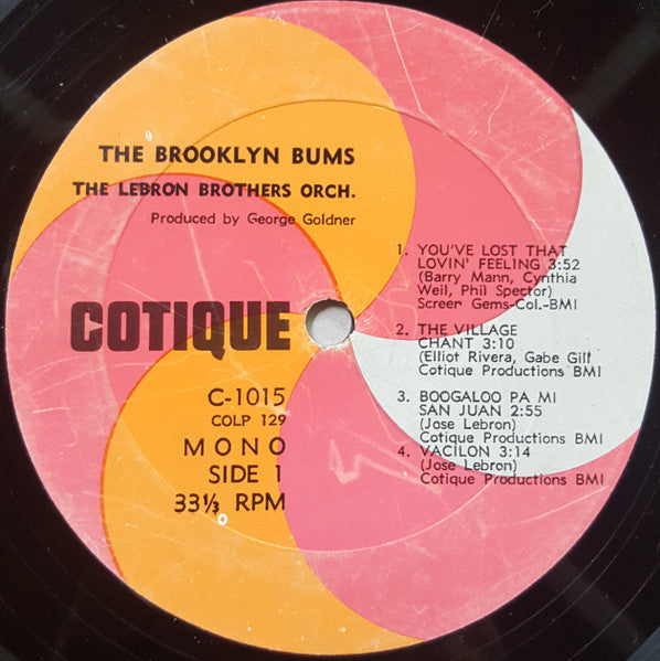 The Lebron Brothers Orchestra : The Brooklyn Bums (LP, Album, Mono)