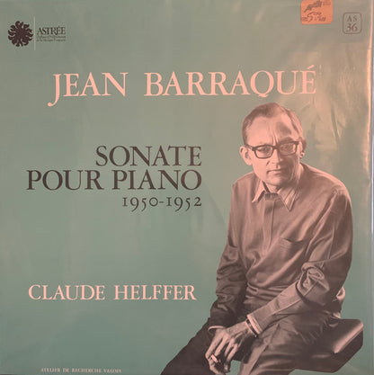 Jean Barraqué, Claude Helffer : Sonate Pour Piano 1950-1952 (LP, Album)