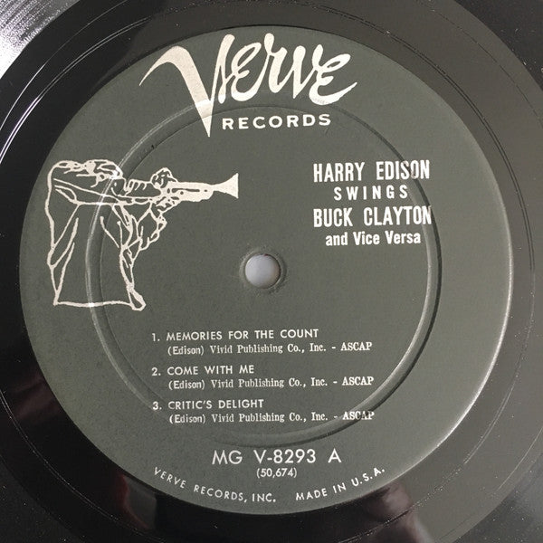 Harry Edison / Buck Clayton : Harry Edison Swings Buck Clayton (And Vice Versa) (LP, Album, Mono)