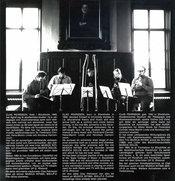 Clas Pehrsson - Georg Philipp Telemann, Alessandro Scarlatti, Johann David Heinichen, Joseph Bodin de Boismortier : Telemann, A. Scarlatti, Heinichen, de Boismortier (LP, Album)