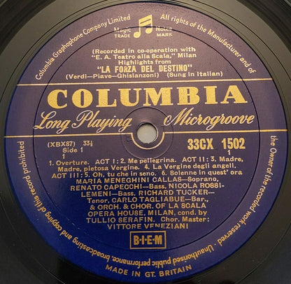 Coro Del Teatro Alla Scala And Orchestra Del Teatro Alla Scala : La Forza Del Destino - Verdi (LP)