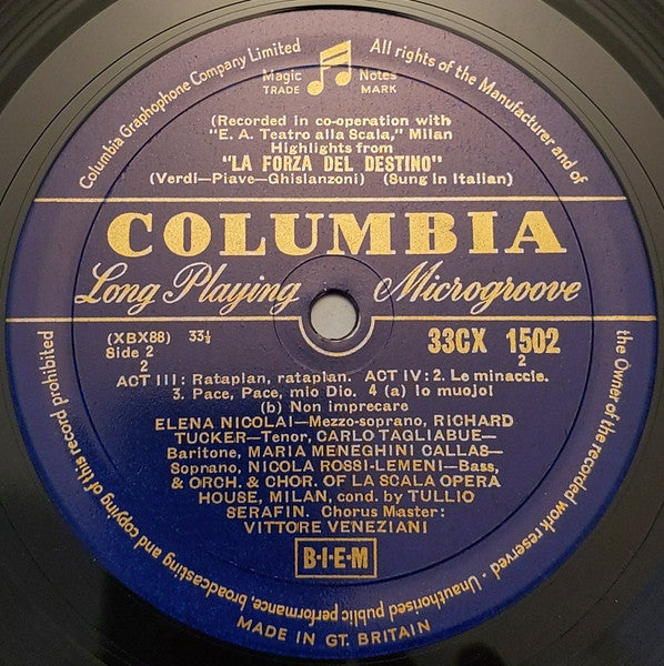 Coro Del Teatro Alla Scala And Orchestra Del Teatro Alla Scala : La Forza Del Destino - Verdi (LP)