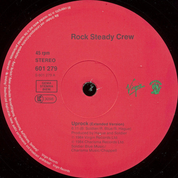 The Rock Steady Crew : Uprock (12")