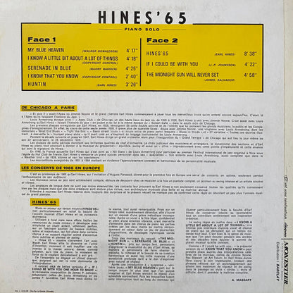 Earl Hines : Hines '65 (LP)