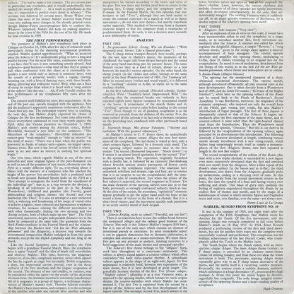 Gustav Mahler, Los Angeles Philharmonic Orchestra, Zubin Mehta : Symphony No. 5 / Adagio From Symphony No. 10 (2xLP)