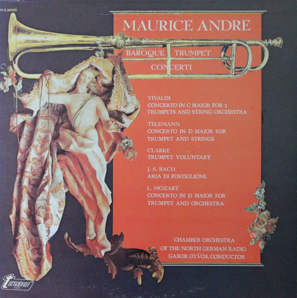 Maurice André - Kammerorchester Des Norddeutschen Rundfunks, Gabor Ötvös : Baroque Trumpet Concerti (LP)