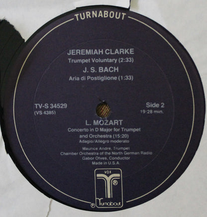 Maurice André - Kammerorchester Des Norddeutschen Rundfunks, Gabor Ötvös : Baroque Trumpet Concerti (LP)