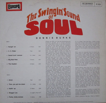 Donnie Burks : The Swingin' Sound Of Soul (LP, Album)