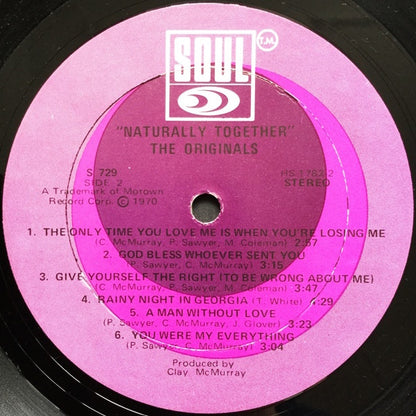 The Originals : Naturally Together (LP, Album)