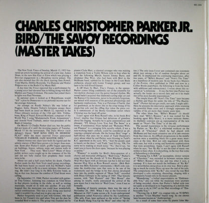 Charlie Parker : Bird / The Savoy Recordings (Master Takes) (2xLP, Comp, Gat)