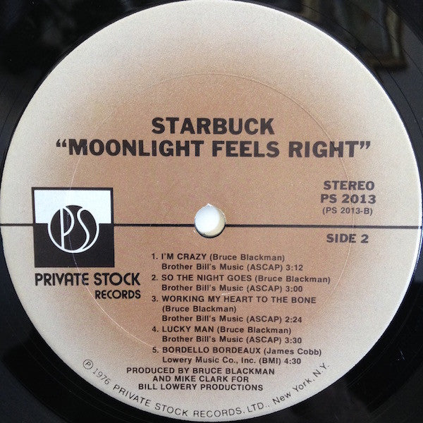 Starbuck (2) : Moonlight Feels Right (LP, Album, Ter)