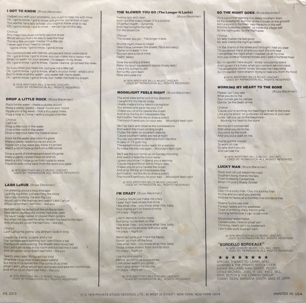 Starbuck (2) : Moonlight Feels Right (LP, Album, Ter)