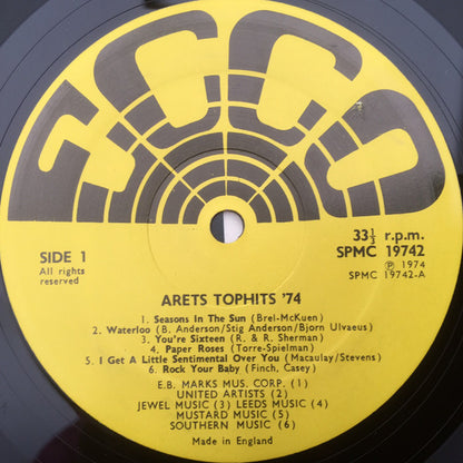 Unknown Artist : Årets Top Hits 74 (LP, Comp)