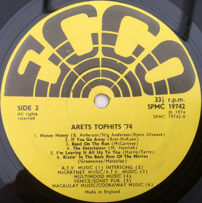 Unknown Artist : Årets Top Hits 74 (LP, Comp)