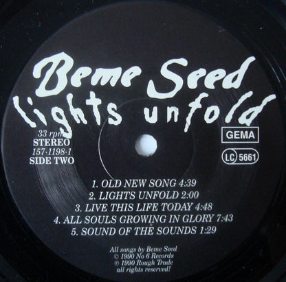Beme Seed : Lights Unfold (LP, Album)