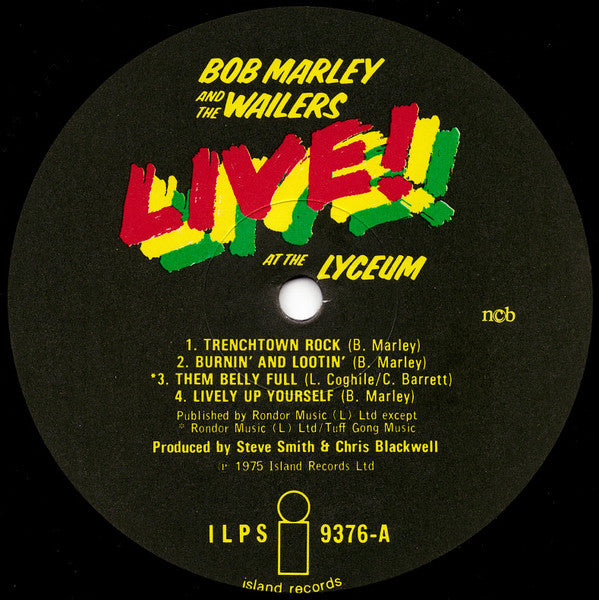 Bob Marley & The Wailers : Live! (LP, Album)