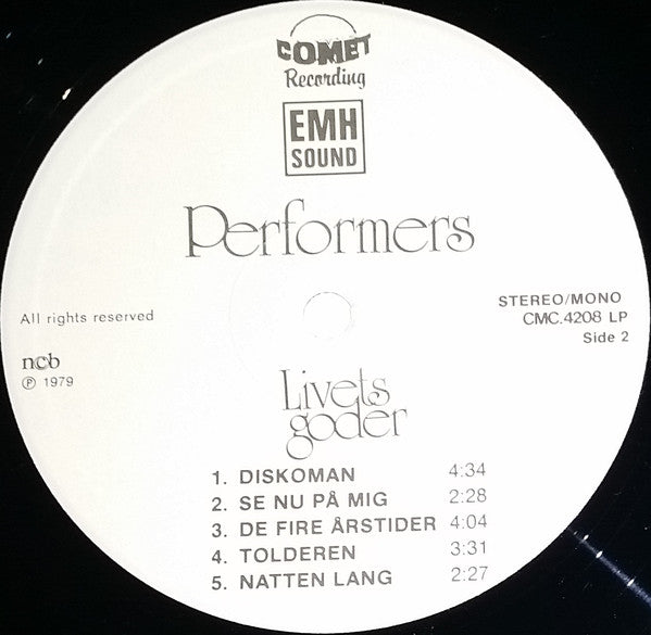 Performers (2) : Livets Goder (LP, Album)