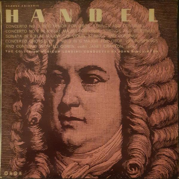 Georg Friedrich Händel - Janet Craxton, Eli Goren, Collegium Musicum Of London, John Minchinton : Concerti And Sonata (LP, Album, Mono)