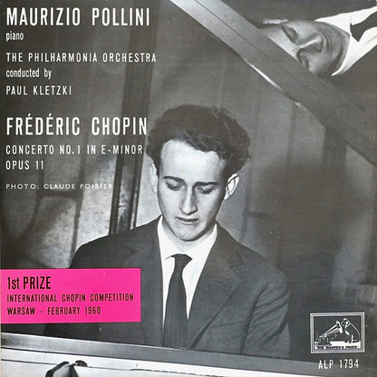 Maurizio Pollini, Philharmonia Orchestra Conducted By Paul Kletzki, Frédéric Chopin : Concerto No. 1 In E-Minor Opus 11 (LP, Mono)