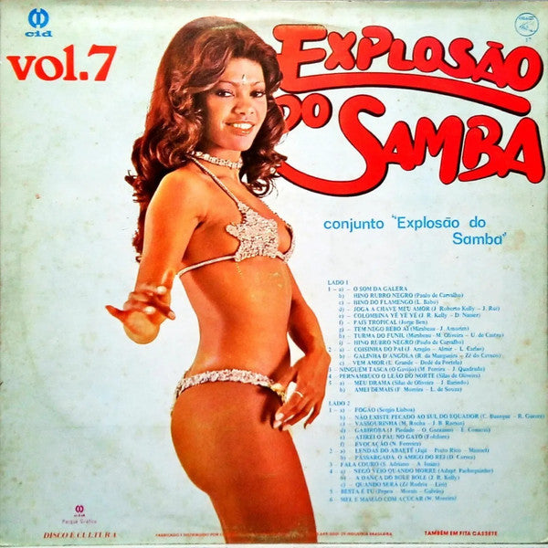 Conjunto Explosão Do Samba : Explosão Do Samba Vol. 7 (LP, Album)