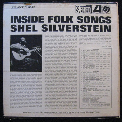 Shel Silverstein : Inside Folk Songs (LP, Album)